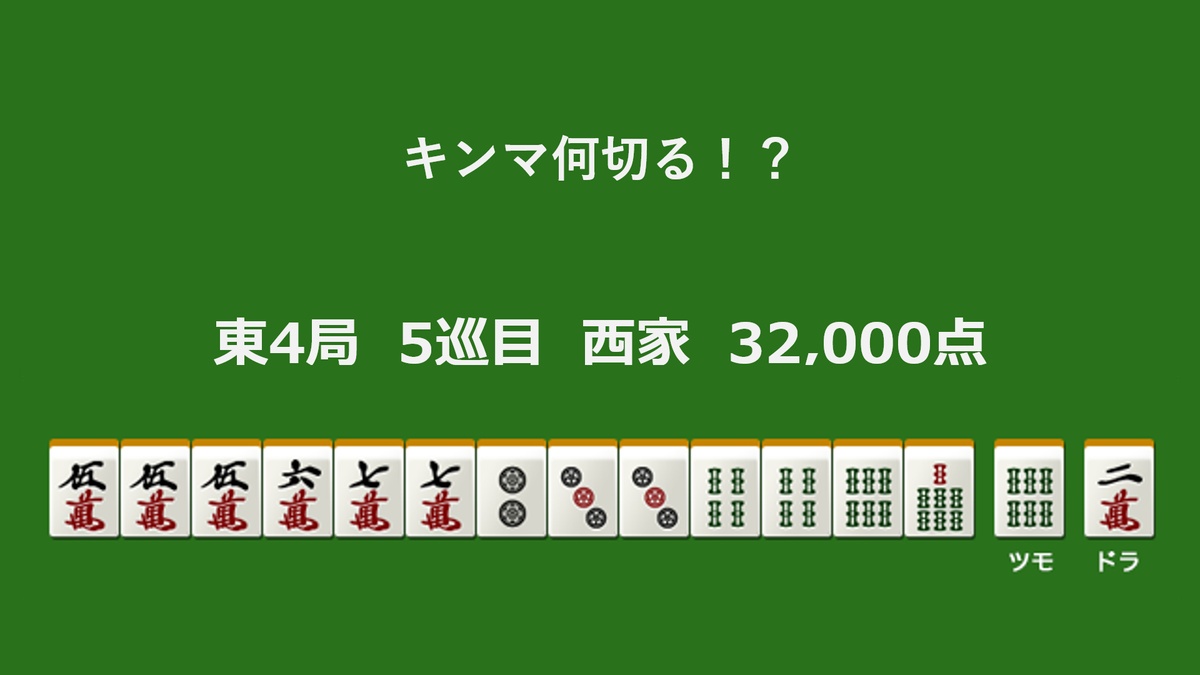 キンマ何切る！？ 【2月22日】