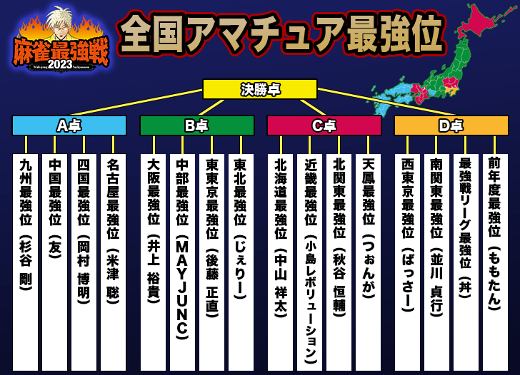 【10月29日(日)放送】 #麻雀最強戦2023 全国アマチュア最強位決定戦出場者 決定‼【 #最強戦 】