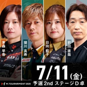 【Mトーナメント2025 予選2ndステージ D卓】BEAST X・猿川真寿、日本プロ麻雀連盟・前田直哉が予選2ndステージを勝ち上がり！！
