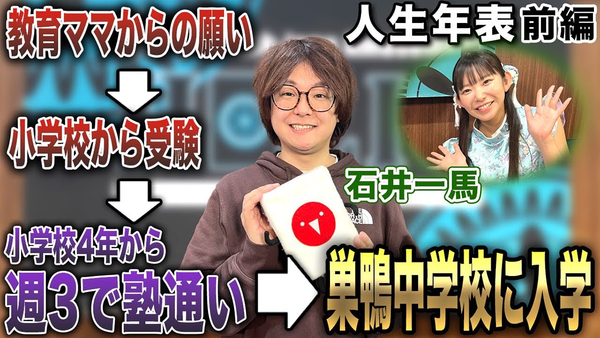 【文字起こし】石井一馬プロの人生年表-生誕～巣鴨中学校入学まで-[前編]【麻雀遊戯ヒストリー】
